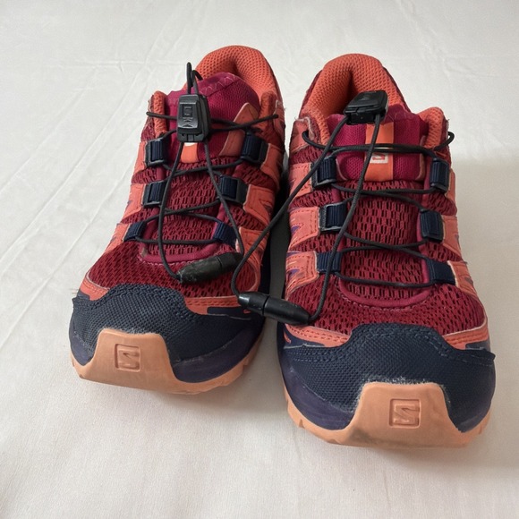 Salomon Youth Girls Size 13K SpeedCross Pink Trail Running Sneakers Shoes - Picture 2 of 16